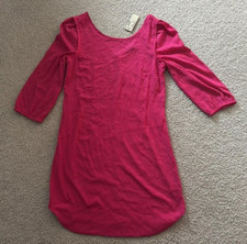 American eagle Outfitters Pink Dress For Womens w/Sleeves With Zipper. Size 8