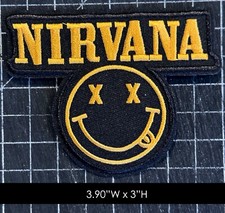 Nirvana Logo Embroidered Iron On Patch