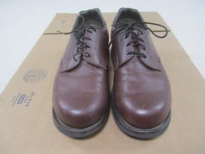 Vibram Shoes Mens 8 Burgundy Lace Up Low Top Casual Made In USA Leather