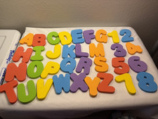 34 Floating Foam Alphabet Letters Bath Learning Toy Numbers Colors Educational