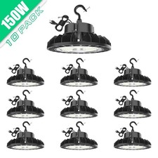 150 Watt UFO LED High Bay Light Dimmable Gym Shop Lighting 22500LM 5000K -10pack