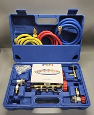 Orion Motor Tech AC Gauges, AC Manifold Gauge Set for R134a R12 R502 5FT Hoses🔥