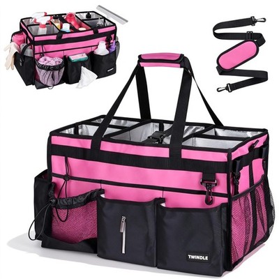 Extra-Large Wearable Cleaning Caddy With Detachable Divider,Cleaning Caddy For C