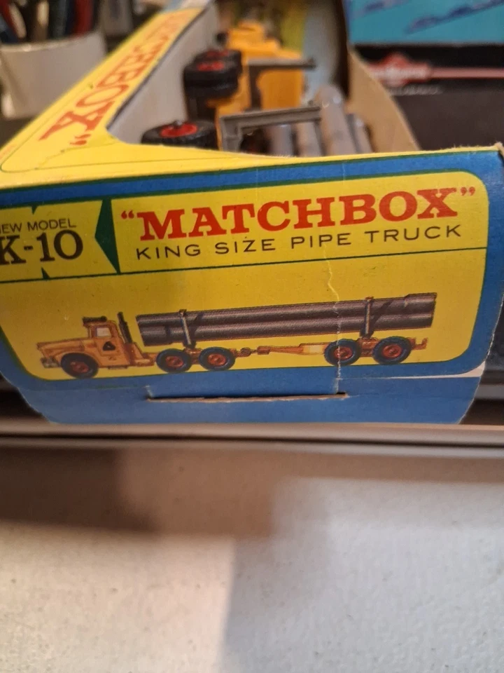 Matchbox Lesney KingSize K-10 Scammell Contractor Pipe Truck! Includes 6 Pipes - Image 4 of 4