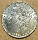 1887 MORGAN SILVER DOLLAR UNCIRCULATED COIN Very Good Condition