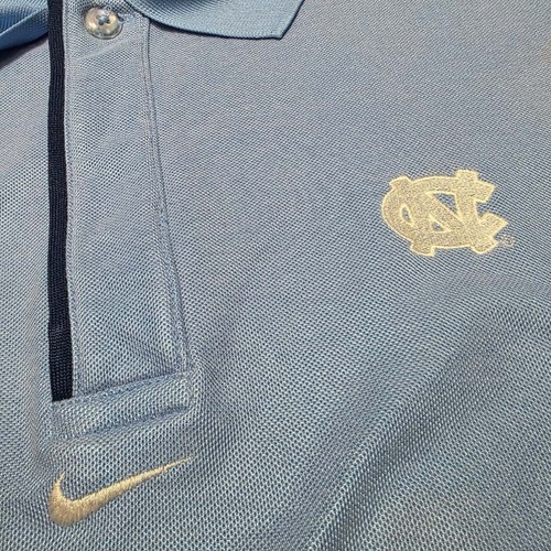 Nike UNC Tar Heels Poloshirt Herren Large Blau - Vintage Teamsport - Bild 6 von 12