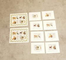 CONGO -PERROS - TERRIER YORKSHIRE-BOXER-2 M/HOJAS Y 8 MINI BLOQUES PERF&IMPERF MNH