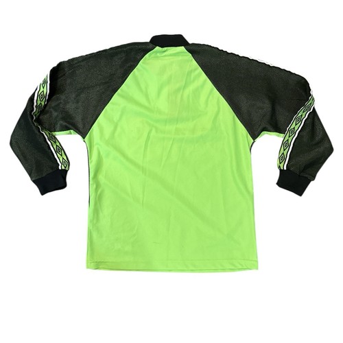 Manchester United Goalkeeper Soccer Football Jersey Umbro Sharp Yth Sz L 90s VTG - Picture 2 of 10