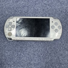 Sony PSP 2000 Slim Ice Silver Console PSP-2001 For Parts / Repair AS IS *READ*
