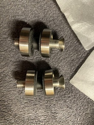 2x PRIOstahl Glaspunkthalter Punkthalter Glashalter für 6mm bis 12,76mm