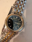 As-is Untested Men's Seiko Kinetic 5M42-0A19 Vintage Two-Tone Black Dial Watch