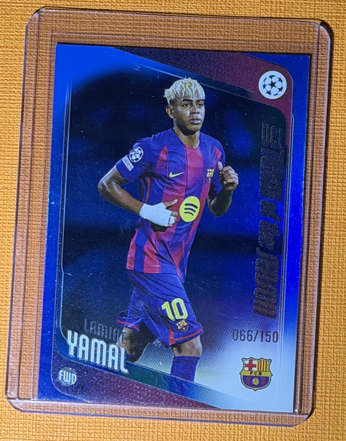 Lamine Yamal 2026 Topps Uefa UCC True Blue Refractor /150 BARCA GEM SSP Barca view 12