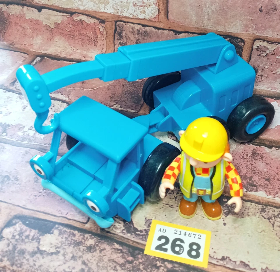 Bob The Builder Lofty The Crane & Bob Cbeebies Toy Push Along Y268 - Image 4 of 4