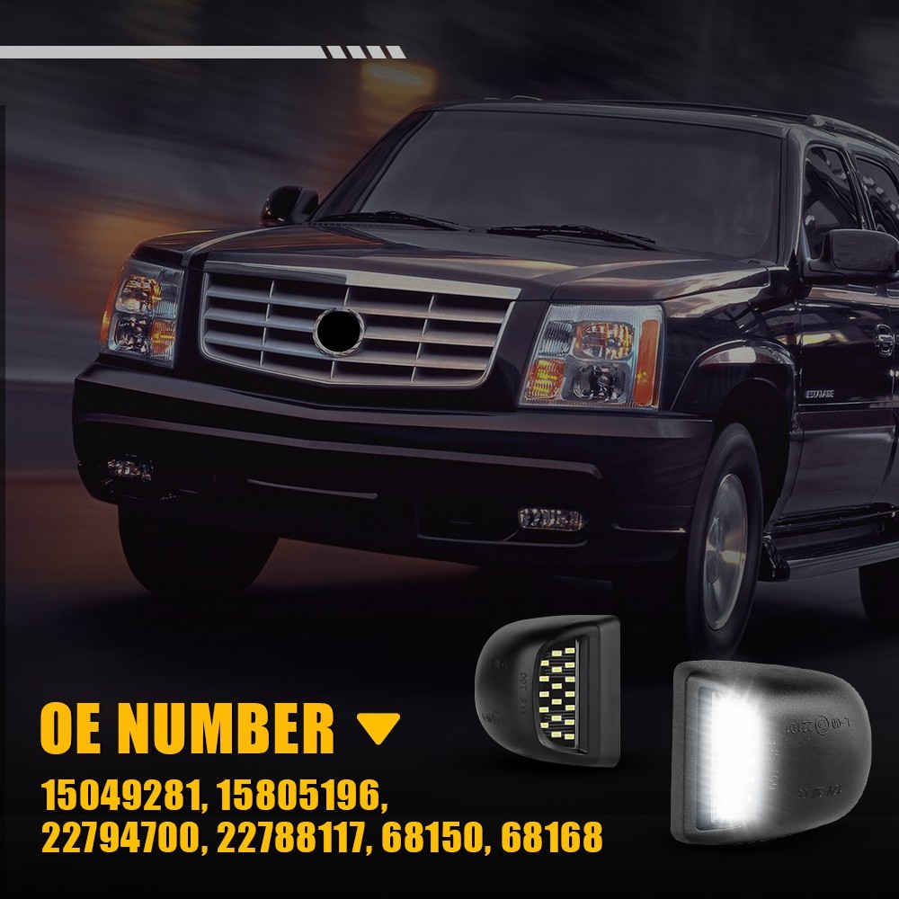 Bright White LED Tag License Plate Light For 1999-2013 Silverado Sierra 1-10Set