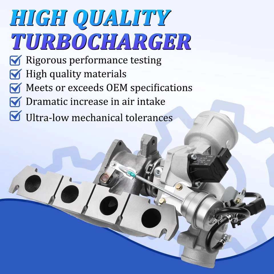 Genuine Turbo Turbocharger UPGRADE Stage 2 fit 2005-2013 Audi A3 A4 A6 TT 2.0T Foto 3 de 4