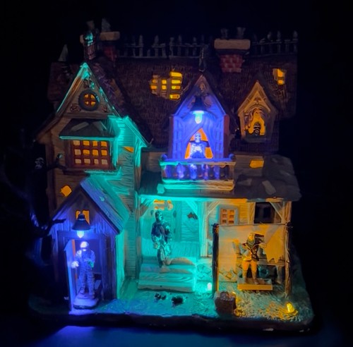 Villaggio e statuine Halloween Pumpkin Hollow & Spooky Town - Vintage, ritirato - Foto 41 di 109