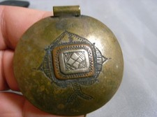 🇫🇷 ANCIEN PENDENTIF BIJOUX ETHNIQUE LAITON CUIVRE ARGENT JEWEL