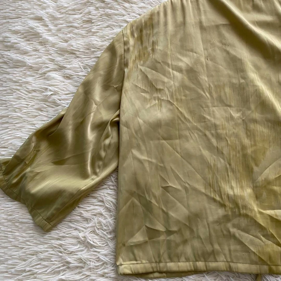 CHANEL подлинный женщин Blouson джемпер куртка с длинными рукавами молнии зеленый Coco знак - Изображение 4 из 4