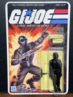 GI Joe Snake Eyes 1982 v1 *RECARD ON REPRODUCTION CARD* Straight Arm NICE!