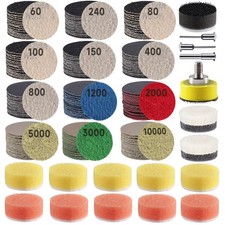 317 PCS 1 Inch Sanding Disc, Hook and Loop 60 to 10000 Grit Wet Dry Sandpaper... 0.09 per gallon