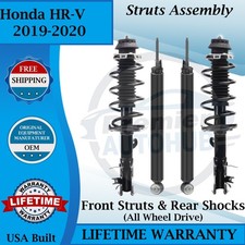 Monroe OEM Front Struts & Rear Shocks For 2019-2020 Honda HR-V 4X4 9yr Warranty