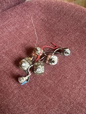Vintage Peavey T-40 Electric Bass Guitar Wiring Harness Pots Switch