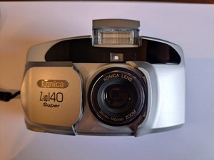 Vintage Retro Compact Camera. Konica Z-up 140 Super 35mm film camera
