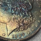 1889 Morgan Silver Dollar $1 90% Silver Business Strike Rainbow Toning — photo 7