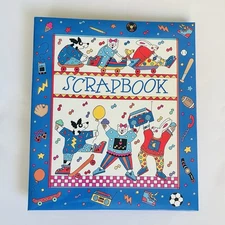 Vintage Coco Dowley Locomotion Scrapbook Large 14.25” x12.25” C.R. Gibson Unused