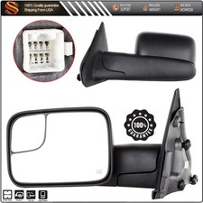 Power Heated Tow Mirrors Pair Set For 2003-2008 Dodge Ram 1500 2500 3500 Pickup Power Heated Tow Mirrors Pair Set For 2003-2008 Dodge Ram 1500 2500 3500 Pickup
