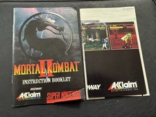 Mortal Kombat II 2 Super Nintendo SNES Complete in Box W/ Paperwork, AUTHENTIC