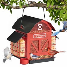 Bird Feeder 5LBS Capacity with 2 Suet Cages - Weather Resistant for Outdoor Use
