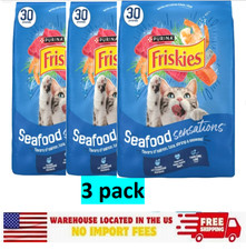  3-Pack Purina Friskies Seafood Sensations Cat Food Salmon, Tuna  Shrimp 30 lb