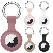 5 Pack Airtag Holder for Apple Air Tag, Airtag Case with Anti-Lost Keychain K...