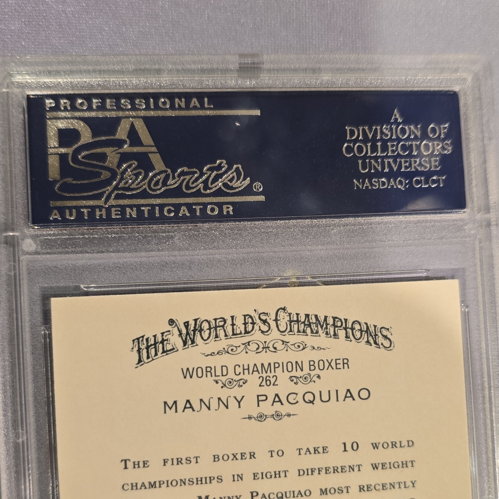 Topps 2011 Allen & Ginter's Manny Pacquiao #262 Rookie Base PSA 10 Boxing Card view 5