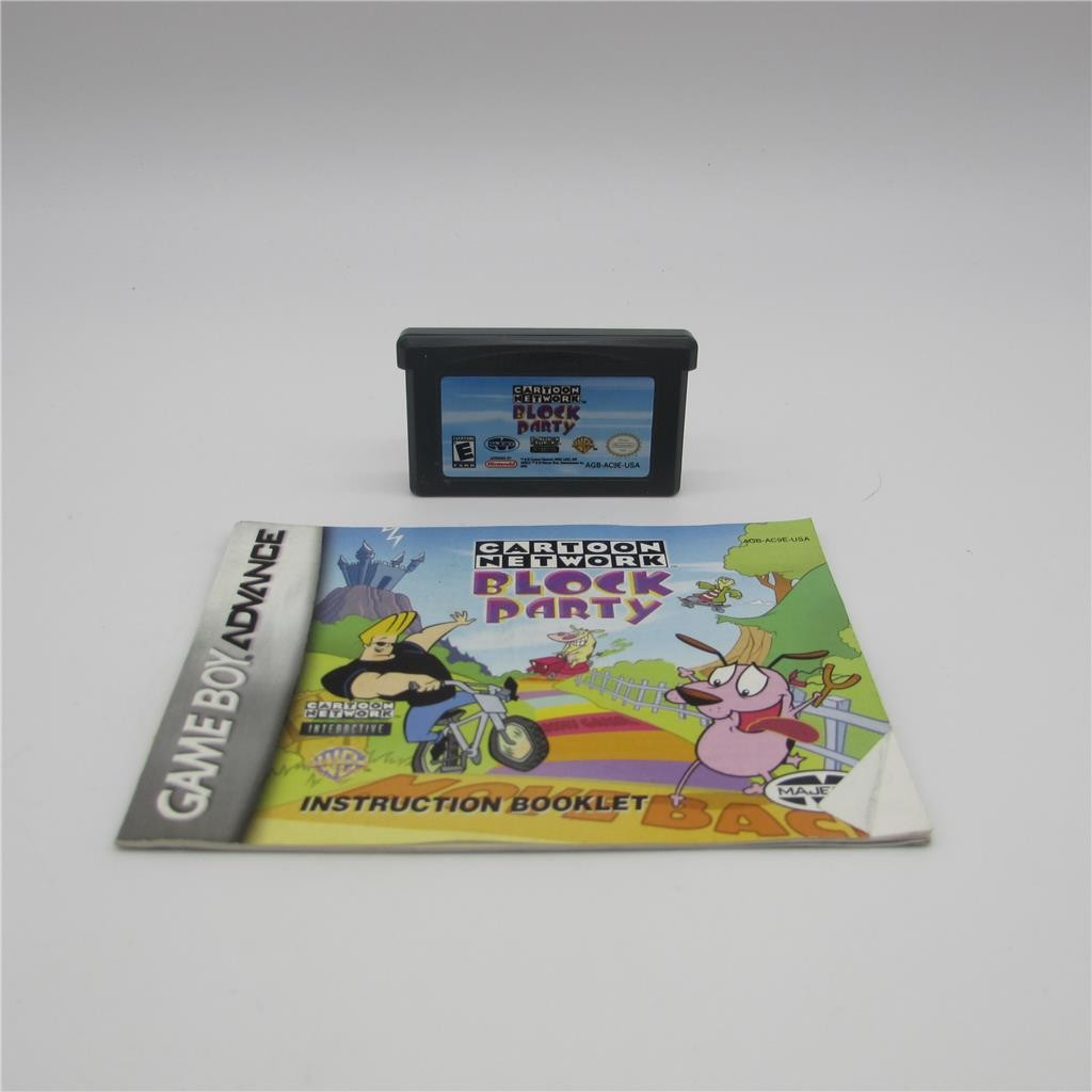 CARTOON BLOCK PARTY GAMEBOY ADVANCE W/ MANUAL TESTED MUST