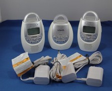 VTech DM221-2 Safe Sound Digital Audio Baby Monitor with 2 Parent Units w/ PS
