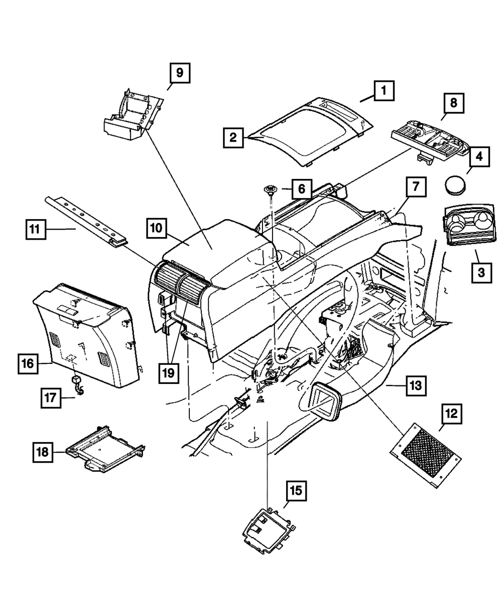 Genuine Mopar Gear Shift Indicator Bezel XH38AAAAD