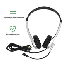 3.5mm Wired Headset Noise Cancelling Binaural Business Headphone With Single BL