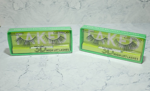 Catrice 3D HIGH LIFT LASHES 2x Bandwimpern inkl. Kleber Super Halt Karneval Set - Bild 6 von 24