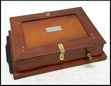 original 1885 EASTMAN WALKER 5x8 roll holder loaded with film -- KODAK