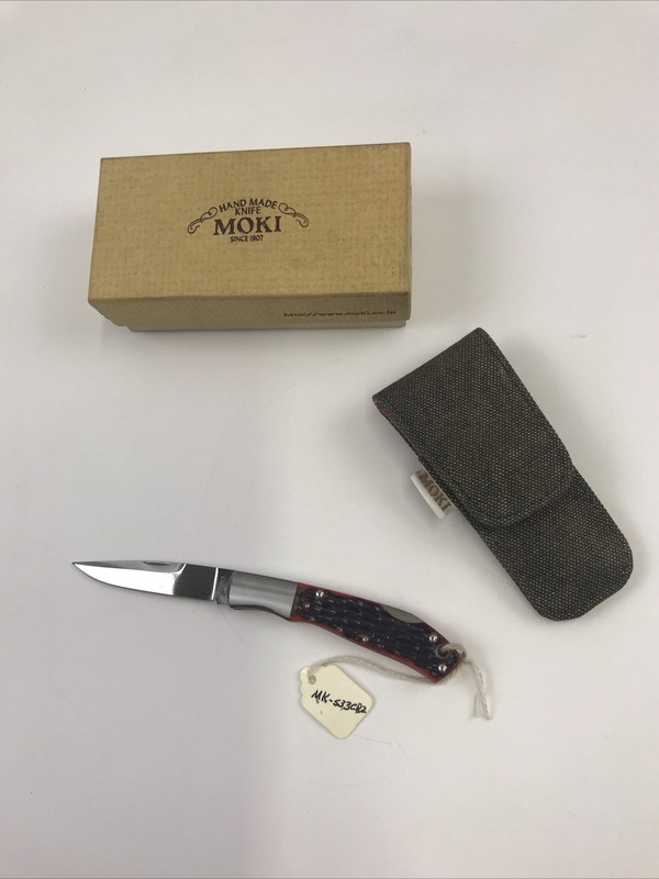 MOKI ARES MK-533CRZ VG-10 Folding Knife EXCELLENT Rare Japan - Crimson
