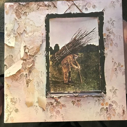 LED ZEPPELIN IV Zoso 1971 Album VINYL LP Atlantic 7208 Pecko Duck Inner US VG+