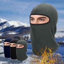 Winter Thermal Motorcycle Balaclava Windproof Ski Full Face Mask Hood Helmet Hat