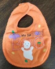 BabyRageous Adorable Halloween Baby's 1st Boo Self Fastening Bib Pre-Owned
