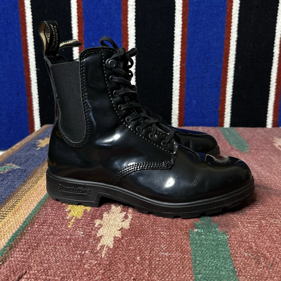 Botas Blundstone Mujer Talla 5 Blundstone Brush Boot Con cordones Usadas Negras Combate Foto 4 de 4