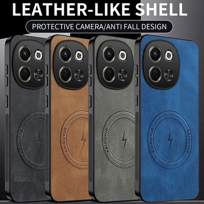 For Tecno Spark 30 5G, Retro Leather Shockproof Phone Case Hybrid Armor Cover