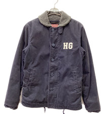 Hysteric Glamour Corduroy Jacket Navy Free Size Japan Made 2AB-5890 Used Mens