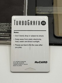 NEC Ninja Spirit TurboGrafx-16 HuCard Sleeve Case Manual NTSC-U/C 1990 Tested
