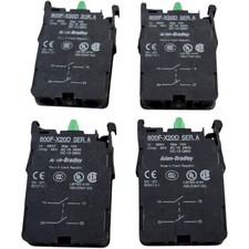NEW Allen Bradley 800F-X20D Dual Circuit Contact Block Lot of 4